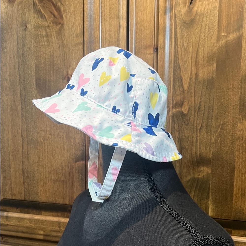 Colorful Heart Pattern Kids Sun Hat
